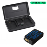 1280 mAh EN-EL20 EN-EL20a aku + multifunktsionaalne laadija aku salvestuskarp Nikon Coolpix P1000 jaoks, 1 j1, 1 J2, 1 J3, 1 S1, 1 V3, Coolpix A