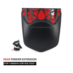 ABS plastic Rear Extender mudguard For YAMAHA XSR900 XSR 900 2022- Back Fender Extension Hugger Extension Motorcycle Rear Fender gray