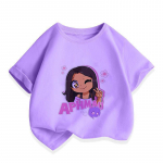 Aphmau T-s&auml;rk Kawaii Aphmau T-s&auml;rgid Prindiga Printsess Lasteriided Multifilmid Anime Poisid T&uuml;drukud S&auml;rk Kassidega Suvetopsid 11-12T(160cm)