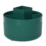 Lauapealne kosmeetikatoodete hoiukarp, 360-kraadine p&ouml;&ouml;rdlaud, suur mahutavus, 5 kambrit, multifunktsionaalne meigipintsel huulepulga hoidiku hoidik