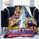 Multifilmi Universumi meistrid Mood Ka&scaron;miirtekk 3D-prinditud He-Man Flanell Pl&uuml;&uuml;s Pehme Mugav Kodu 75x90cm
