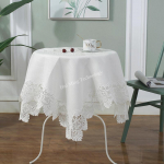 Laudlina Valge tikitud s&ouml;&ouml;gilaua kate Ristk&uuml;likukujuline pits laudlina TV &ouml;&ouml;kapi laudlinad tolmukindel r&auml;tik 50X50cm Square