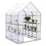 143x143x195cm Green House PE kate Veekindel asenduskate ukse soojusisolatsiooni ja vihmakindla kasvuhoonete l&auml;bipaistva kattega rohelised tarvikud