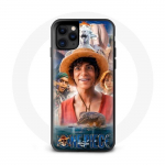 &Uuml;mbris iPhone 12 Pro One Piece Luffy plakatitegelaste kunsti 1. hooaja jaoks