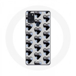 Samsung Galaxy A21S &uuml;mbris Black Hearts taustal