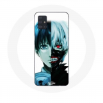 &Uuml;mbris Samsung Galaxy A71 Tokyo Ghoul Half Face jaoks