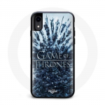 Coque pour Iphone XS Game of Thrones saison 8 Episode 1 Le Tr&ocirc;ne de Fer Personnages logo Gris
