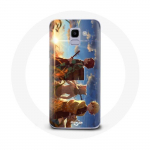 &Uuml;mbris Samsung Galaxy A8 2018 Tanjiro Inosuke ja Zenitsu Demon Slayer Kimetsu no Yaiba Anime Manga jaoks