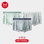 MiiOW 3tk Modal meeste aluspesu AAA antibakteriaalne ruuduline aluspesu poksip&uuml;ksid L-4XL L