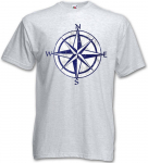 Vintage Nautical Compass Tattoo Star Rockabilly Sailor Star Unisex T-s&auml;rk S