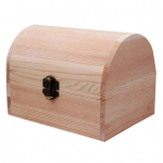 Ehtekarp, viimistlemata k&auml;sitsi valmistatud puidust &otilde;rn kerge nipsasjakast lauale S