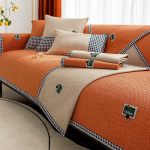 Puuvillane linane diivanipadi Neli aastaaega universaalne Lihtne moodne Istmepadi Libisemisvastane Nahast diivanikate P&otilde;hjamaade linasest kangast padjakate Riie 70*70cm