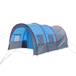 WTEMPO 5-8 inimesele suur telkimistelk veekindel l&otilde;uend klaaskiust tunneltelgid Kahekihilised hingavad s&auml;&auml;sevastased telgid, kaks tuba ja &uuml;ks saali telk 69*23*23cm sinine