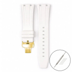 Fluoro kummist rihm Audemars Piguet Royal Oak 15400 15500 26331 Butterfly Pandlaga Meeste Pehme FKM Vahetage kellarihm AP jaoks 26mm 26mm