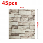 45 tk 3D vahtplastist seinakleebispaneelid telliskivist veekindel kleeptapeet elutuba magamistuba kodu maja vannitoa sisustus Pack of 45