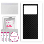 apgo Protective Skin Sticker for the back compatible with Vivo X Fold Plus, Wrap Film, Foil, Vinyl - Pattern Carbon Black