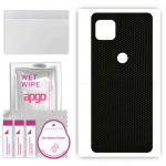 apgo Protective Skin Sticker for the back compatible with Motorola One 5G UW Ace, Wrap Film, Foil, Vinyl - Pattern Matrix