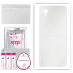 apgo Protective Skin Sticker for the back compatible with Alcatel 1 Ultra, Wrap Film, Foil, Vinyl - Pattern Matte Transparent