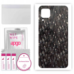 apgo Protective Skin Sticker for the back compatible with Huawei nova 7i, Wrap Film, Foil, Vinyl - Pattern Carbon Black Pixel
