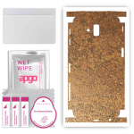 apgo Protective Skin Sticker for the back+sides compatible with Samsung Galaxy J6 Plus, Full Wrap Film, Foil, Vinyl - Pattern Rusty Copper