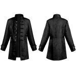 Laste poiste steampunkmantel Kolooniajakk Vintage kost&uuml;&uuml;m-frakk 125 must