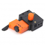 Yousheng FA2/61BEK 220V 6A elektrilise puuri kiiruse regulaatori p&auml;&auml;stiku nupu riistvarat&ouml;&ouml;riist oranž/must