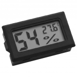 Mini digitaalne LCD-termomeeter, niiskusm&otilde;&otilde;tur, temperatuuri-h&uuml;gromeeter 5.0*5.0*2.0cm must