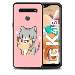 Cat Cute Kitten pehme &uuml;mbris LG K41s K61 G6 K40s K40 K50s G7 G8 ThinQ Q70 Q51 Q60 Q61 K42 K51s K52 K62 K71 silikoonist kate LG Q60