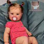 Originaalse kaubam&auml;rgiga 60 cm riidest keha Reborn Doll Maddie Soft Touch 20-tolline riidest keha vasts&uuml;ndinud beebide nukk Realistlik k&auml;sitsi valmistatud juurtega juuste simulatsiooni nukum&auml;nguasjad 50cm full slicone girl