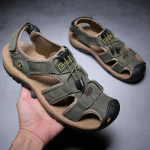 Ehtsast nahast meeste suvised rannasandaalid 38 sinine