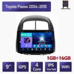 Android 2 Din Auto Multimeediapleier Toyota Passo 2004-2010 Daihatsu Boon Sirion Subaru Peaseade Stereo Carplay GPS Navigatsioon BT WIFI 2+32GB 1+16GB