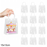 5/10 tk L&auml;bipaistev k&auml;epidemega kinkekott S&uuml;nnip&auml;evapidu Pulmad PVC Kommi Kinkide Pakendamine J&otilde;ulud Beebipeo Soosikud Kink Lillde Pakkimine 5pcs