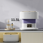 Mini kokkupandav pesumasin 11,5 l suure mahutavusega aluspesu kaasaskantav v&auml;ike beebipesumasin Spetsiaalne sokkide pesumasin 11.5L