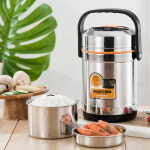 Roostevabast terasest vaakumtermiline l&otilde;unakarp suure mahutavusega mitmekihiline isoleeritud termospott bento-karbi kandmispott 1500ml&3