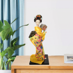 Etnilised Jaapani gei&scaron;anukud idamaine nuku skulptuur 9-tollised kimono-nukud lauaplaadile m&otilde;eldud kodukontori kaunistuseks lastele kingitus