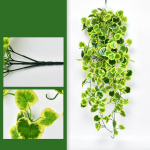 1 tk v&otilde;ltslehed viinapuu ripptaimed oksad kunsttaimed rohelised luuderohi seinale riputatavad taimed