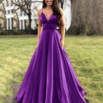 Uus naiste moe &uuml;hev&auml;rviline seksikas V-kaelusega vedrustusega varrukateta &otilde;htukleit S lilla