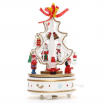 Loominguline j&otilde;ulumuusika kast Puidust muusikakarp Kingitus j&otilde;ulupuu kaunistuseks lumememme nuku aknarekvisiidid punane