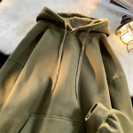 High Street Hoodie Meestele Naiste Pullover Lahtine Harajuku vabaaja gooti kapuutsiga dressipluus T&auml;navar&otilde;ivad 3XL armee roheline v&auml;rv