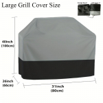 BBQ BBQ grilli kate Tolmu- ja veekindel s&ouml;egrilli kate V&auml;listingimustes kasutatav vihmakindel grilli kate 80x66x100cm