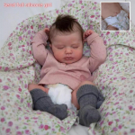 19-tolline t&auml;isvin&uuml;&uuml;lkehaga Reborn-nukud LouLou realistlik magav simulatsiooninukk k&auml;sitsi valmistatud 3D-maalitud nahk vasts&uuml;ndinute nukud lastele alates 3+ aastast full silicone girl