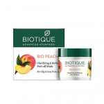 Biotique Bio Peach puhastav ja puhastav kooriv mask rasusele ja aknele kalduvale nahale, 50g