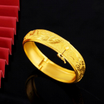 Kollase plaadiga simulatsioon Draakoni ja Phoenixi k&auml;ev&otilde;ru Pulma Paks Kuld Ehted Fine Sand Seiko Hi Word Dragon and Phoenix k&auml;ev&otilde;ru