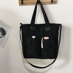 Naiste vabaaja &otilde;lakotid Oxford Harajuku paaride kott Suure mahutavusega Crossbody kandekott veekindel &otilde;pilastele m&otilde;eldud kott 33*10*35cm must