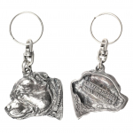 Staffordshire Bull Terrier, Staffy III - Silver-plated dog pendant, handbag decoration, backpack pendant by Art-Dog brand