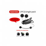 E1 mootorratta Bluetooth 5.0 kiiver sisetelefoni peakomplekt + veekindel IPX6 + 2 s&otilde;itjat + 1000 miljoni vahemiku + vabak&auml;emuusika &otilde;ues s&otilde;itmiseks Hard microphone,1-Pack must