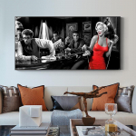 Marilyn Monroe legendaarsete kuulsuste tegelaste seinakunst, HD l&otilde;uendiprinter plakat, kodu, elutuba, ruumikujunduse maalimine 50x100cm
