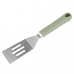 Roostevabast terasest mittenakkuva panniga k&uuml;psetusspaatliga praetud kalalabidas Mugav k&auml;epide steakpannkook Piludega spaatliga k&ouml;&ouml;gividin A