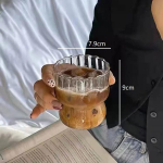 6/4/2/1 TK vertikaalne l&auml;bipaistvast klaasist kohvitass kuumakindel k&otilde;rge boorsilikaadiga vesi piim &otilde;llemahl teetass kodupidu 1PCS