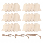 30 tk puidust kettad peen retro l&auml;ikiv atraktiivsete dekoratiivsete l&otilde;petamata kaunistuste tegemine Ch jaoks Christmas Balls